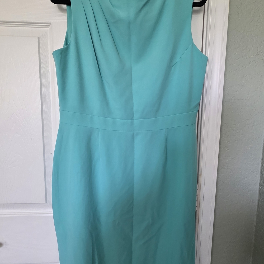 Alex Marie Aqua Sleeveless Midi Dress
